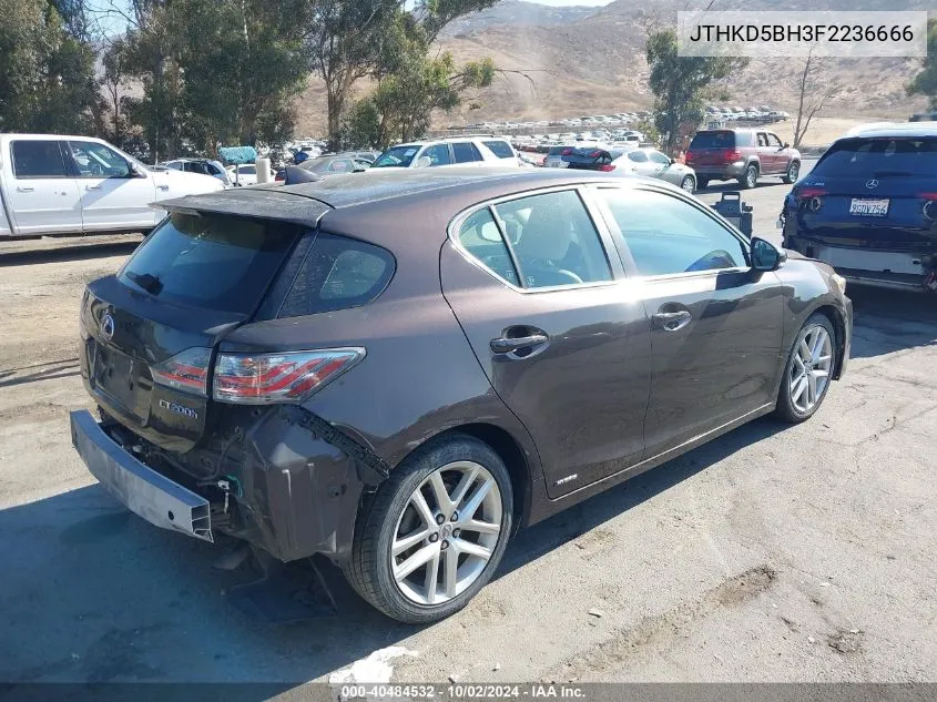 JTHKD5BH3F2236666 2015 Lexus Ct 200H