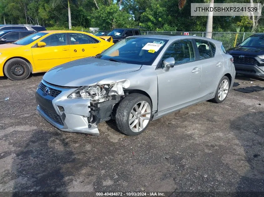 JTHKD5BHXF2241539 2015 Lexus Ct 200H