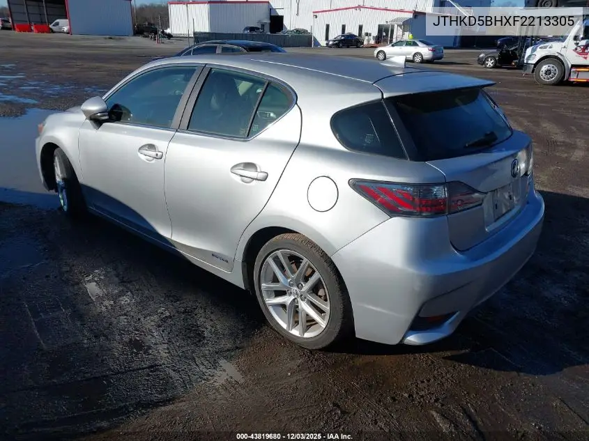 JTHKD5BHXF2213305 2015 Lexus Ct 200H