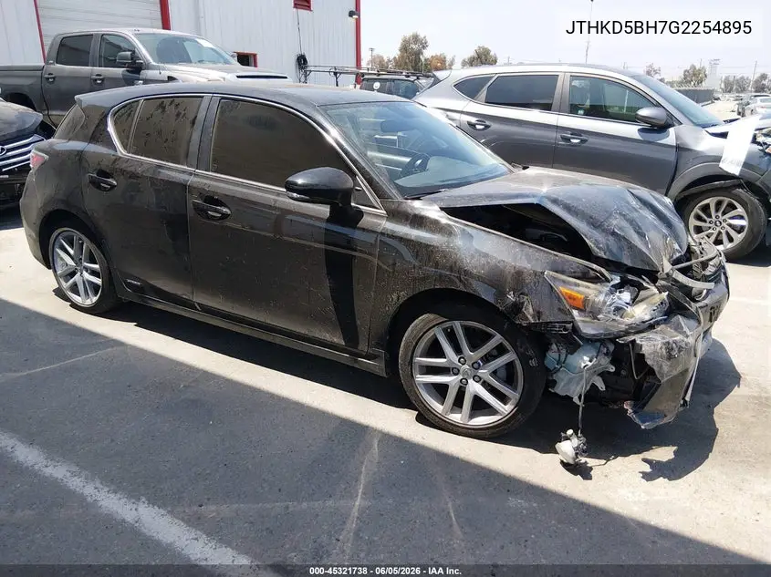 2016 Lexus Ct 200H VIN: JTHKD5BH7G2254895 Lot: 45321738