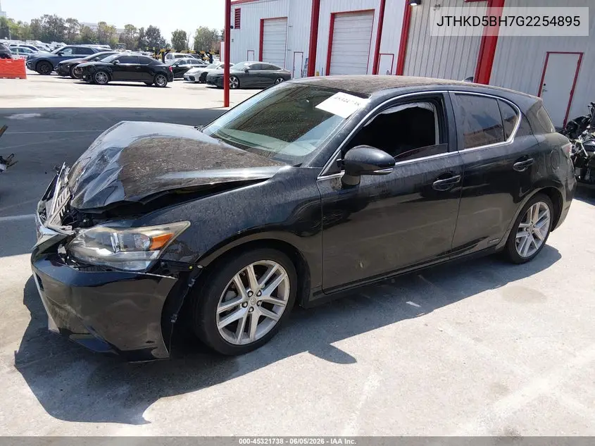 2016 Lexus Ct 200H VIN: JTHKD5BH7G2254895 Lot: 45321738