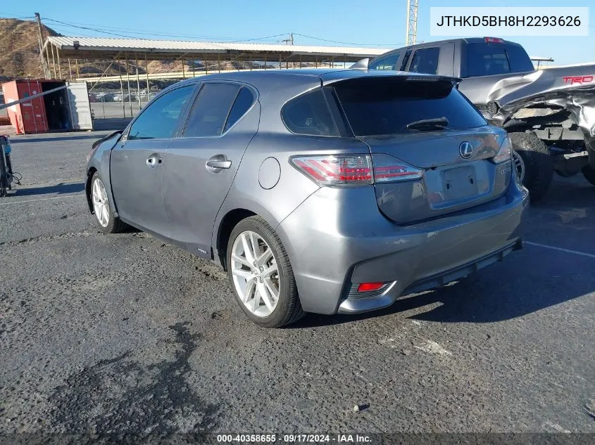 JTHKD5BH8H2293626 2017 Lexus Ct 200H