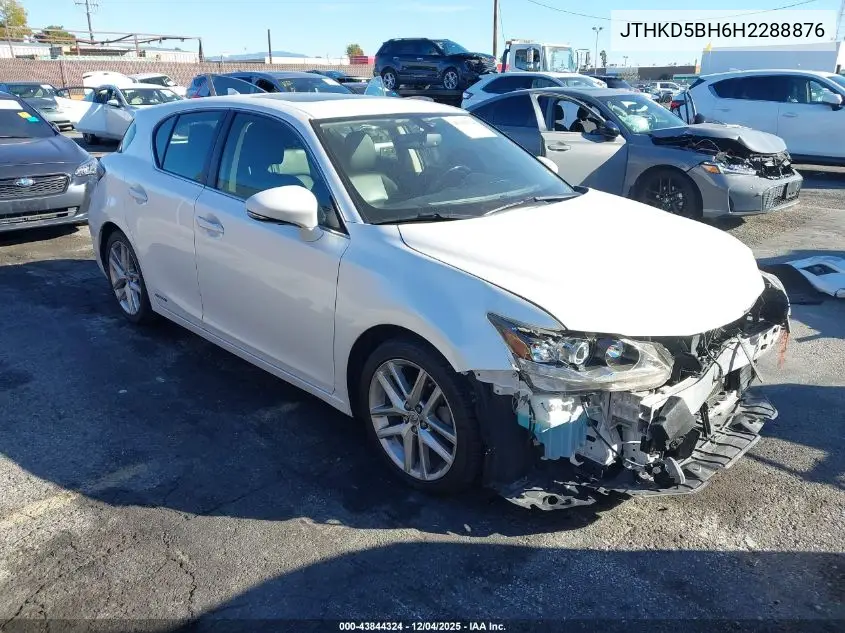 JTHKD5BH6H2288876 2017 Lexus Ct 200H