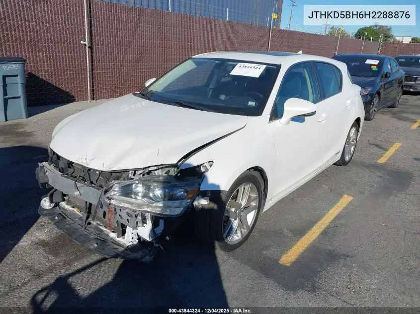JTHKD5BH6H2288876 2017 Lexus Ct 200H