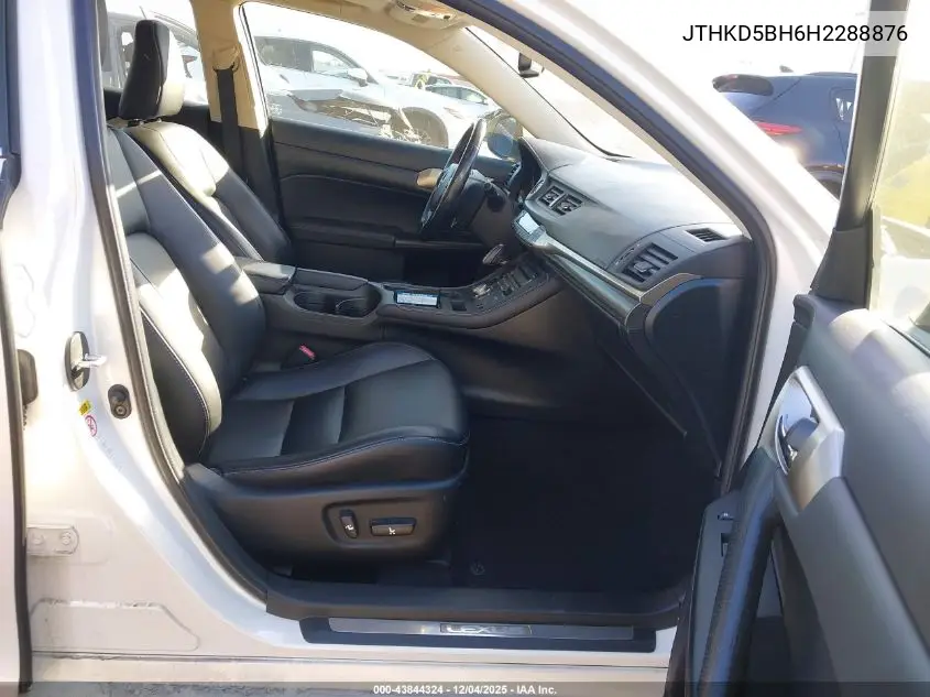 JTHKD5BH6H2288876 2017 Lexus Ct 200H