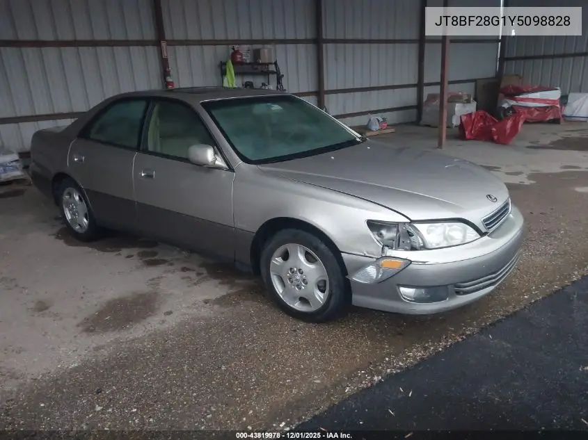 JT8BF28G1Y5098828 2000 Lexus Es 300