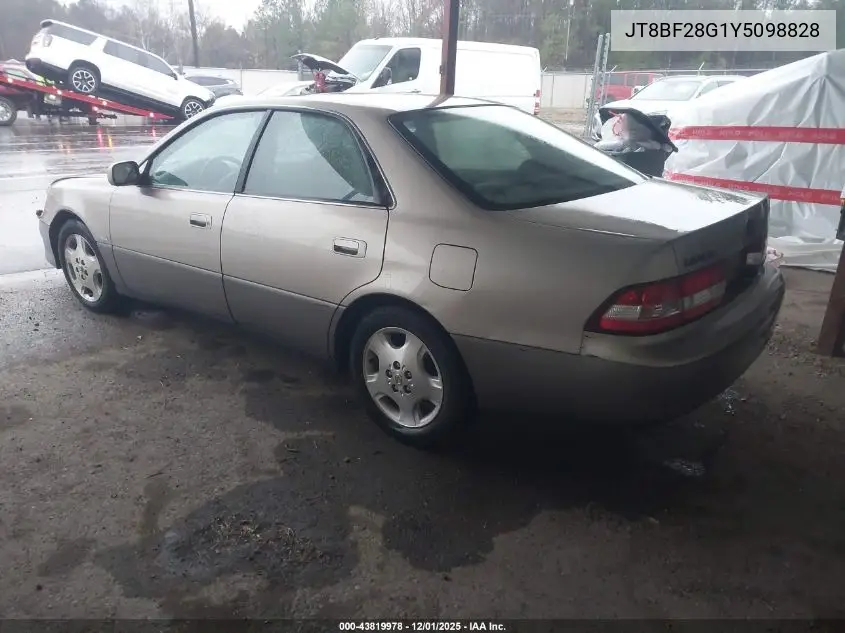 JT8BF28G1Y5098828 2000 Lexus Es 300