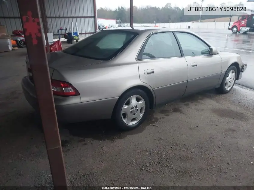 JT8BF28G1Y5098828 2000 Lexus Es 300