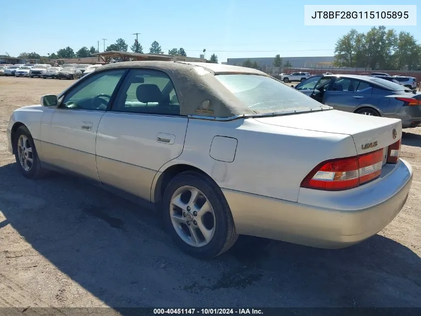 JT8BF28G115105895 2001 Lexus Es 300