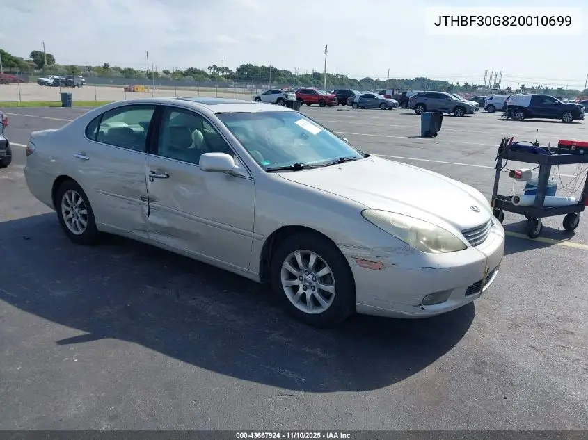 JTHBF30G820010699 2002 Lexus Es 300