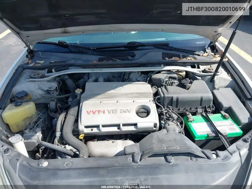 JTHBF30G820010699 2002 Lexus Es 300