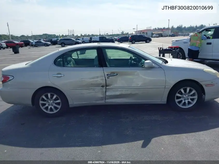 JTHBF30G820010699 2002 Lexus Es 300