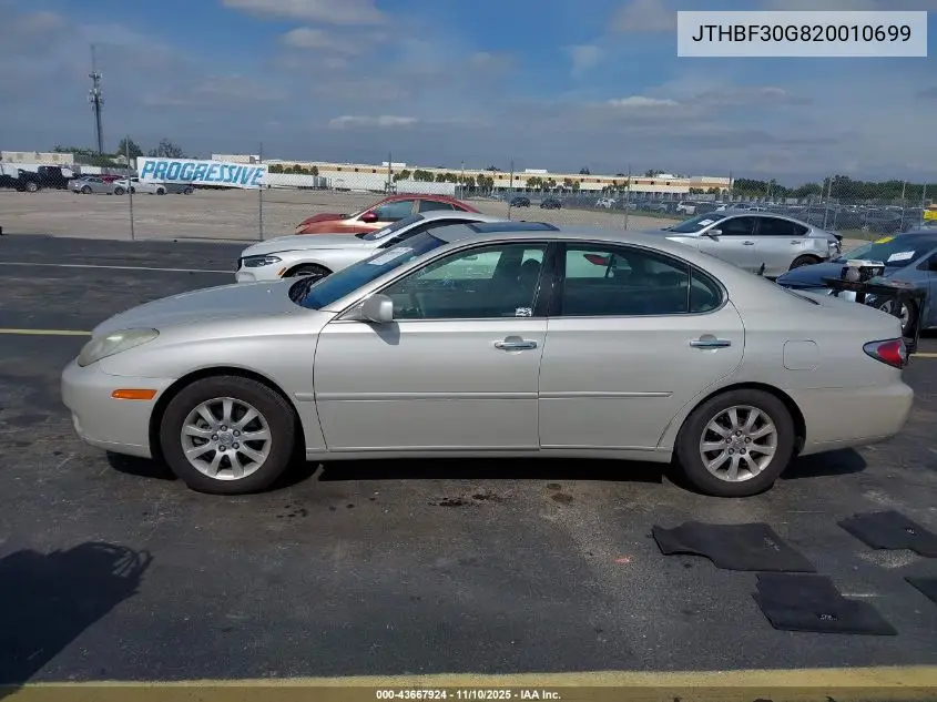JTHBF30G820010699 2002 Lexus Es 300