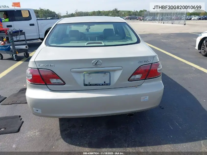 JTHBF30G820010699 2002 Lexus Es 300
