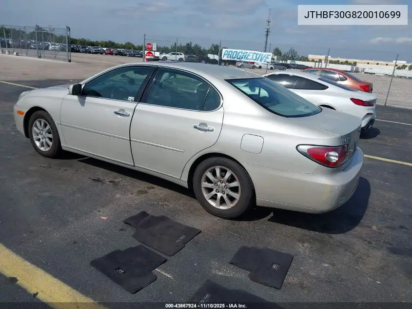 JTHBF30G820010699 2002 Lexus Es 300