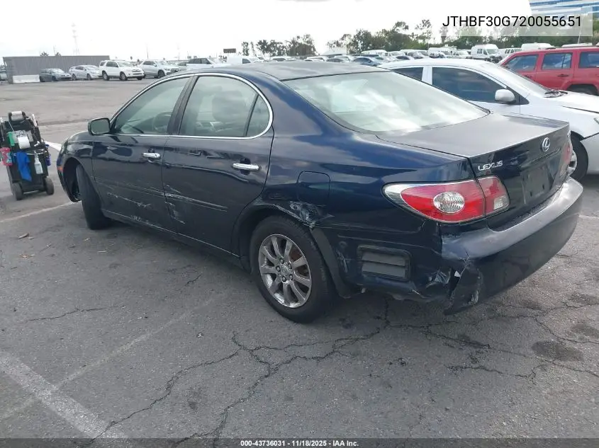 JTHBF30G720055651 2002 Lexus Es 300