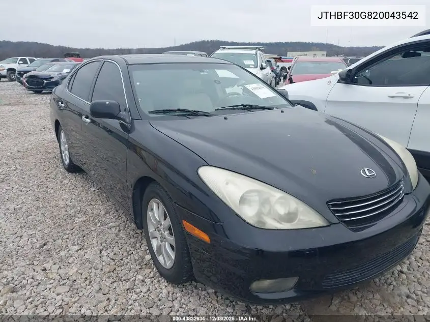 JTHBF30G820043542 2002 Lexus Es 300
