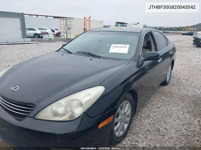 JTHBF30G820043542 2002 Lexus Es 300