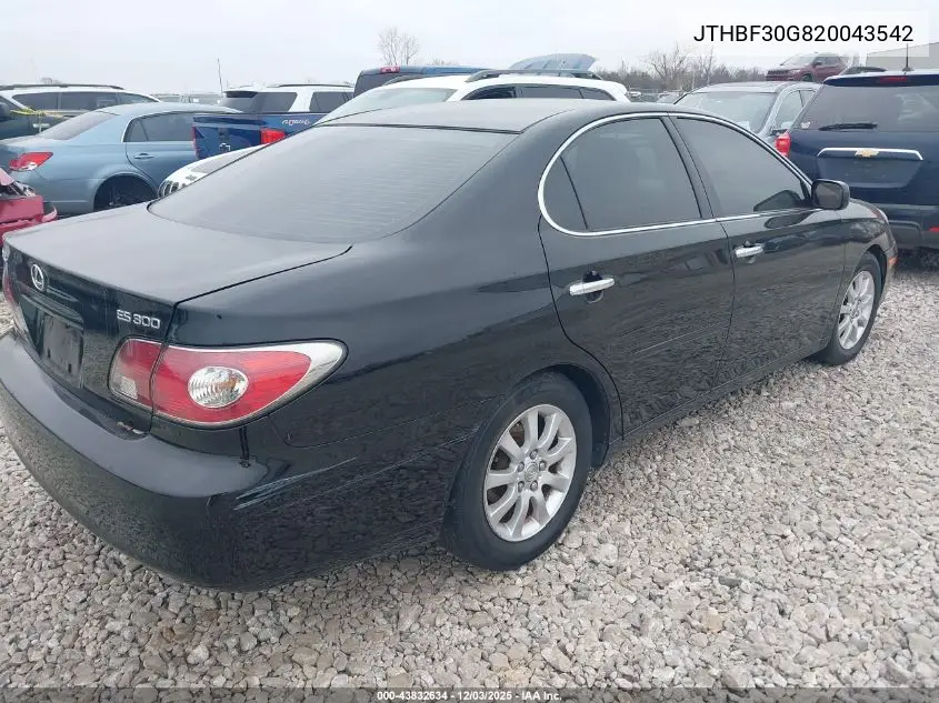 JTHBF30G820043542 2002 Lexus Es 300