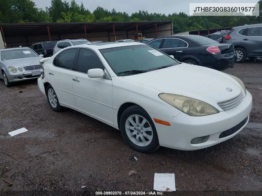 JTHBF30G836019577 2003 Lexus Es 300