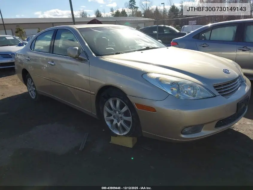 JTHBF30G730149143 2003 Lexus Es 300