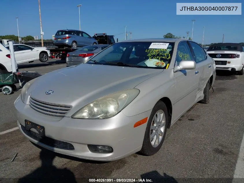 JTHBA30G040007877 2004 Lexus Es 330