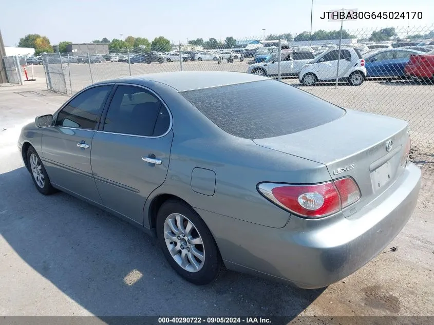 JTHBA30G645024170 2004 Lexus Es 330