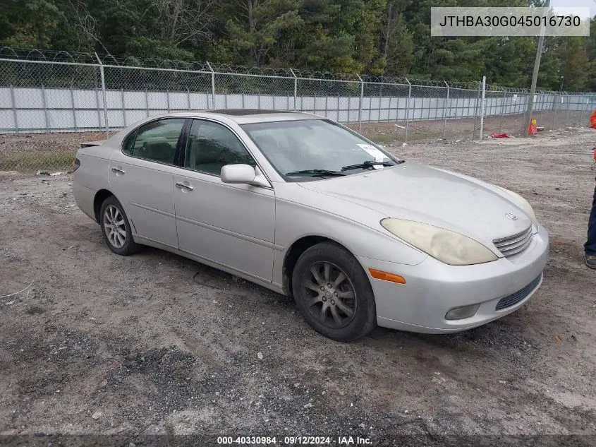 JTHBA30G045016730 2004 Lexus Es 330 330