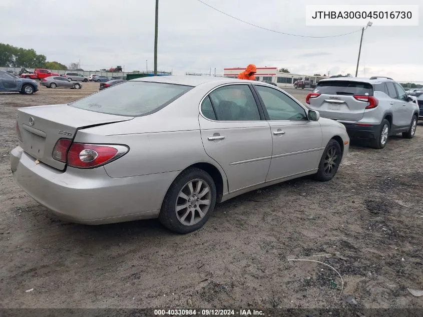 JTHBA30G045016730 2004 Lexus Es 330 330