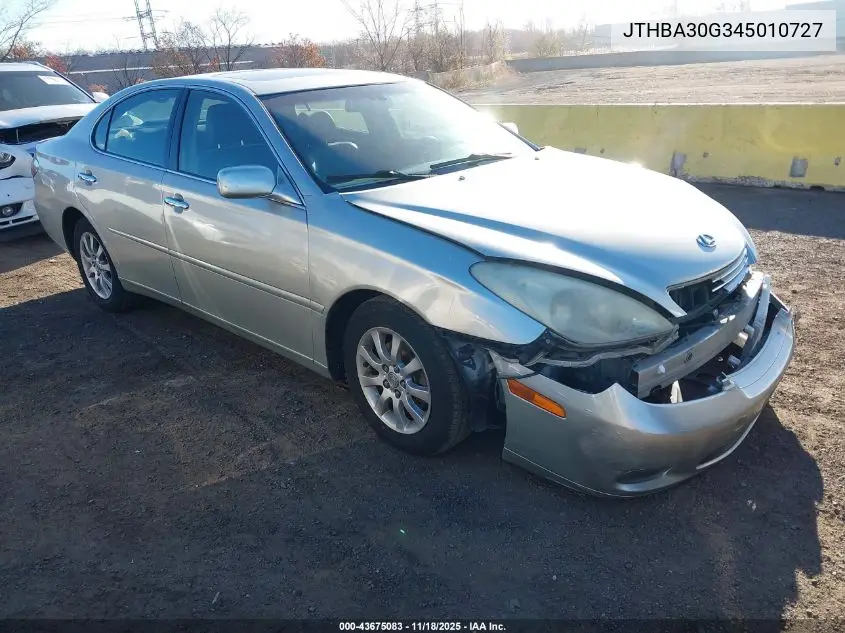JTHBA30G345010727 2004 Lexus Es 330