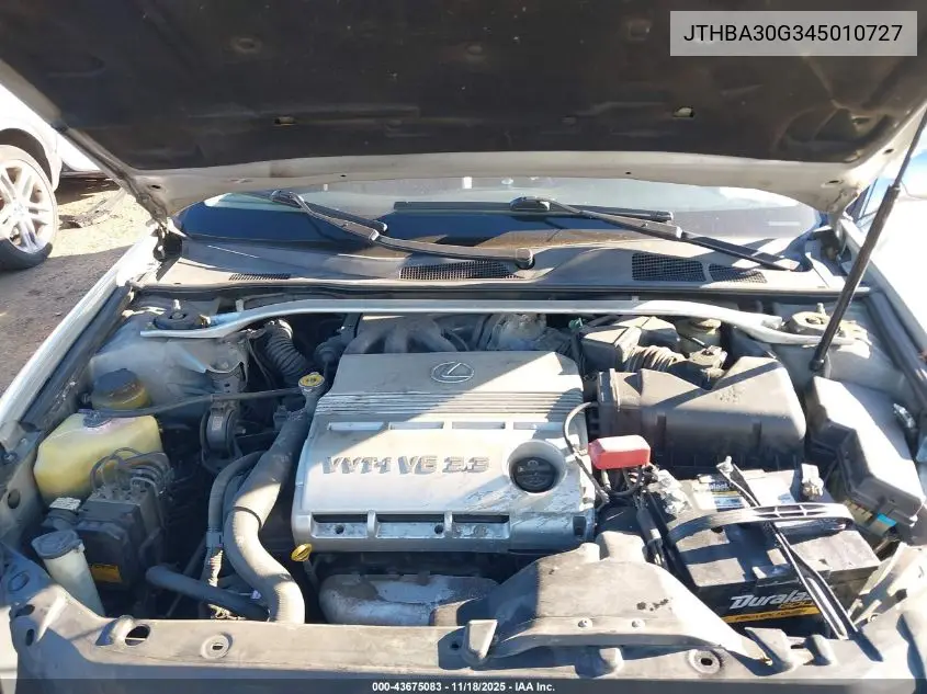 JTHBA30G345010727 2004 Lexus Es 330