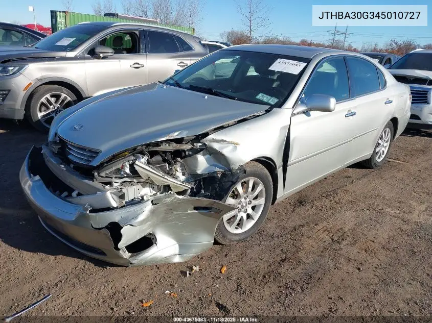 JTHBA30G345010727 2004 Lexus Es 330