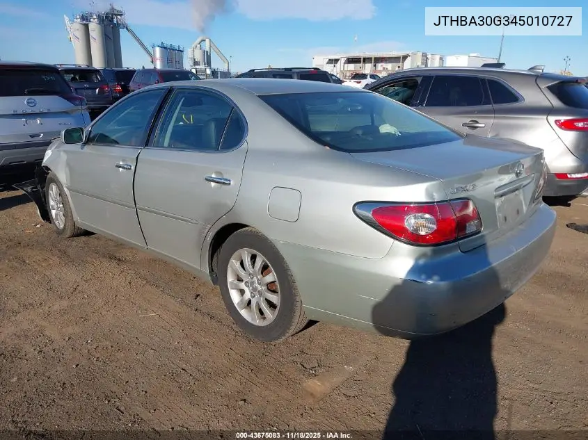 JTHBA30G345010727 2004 Lexus Es 330
