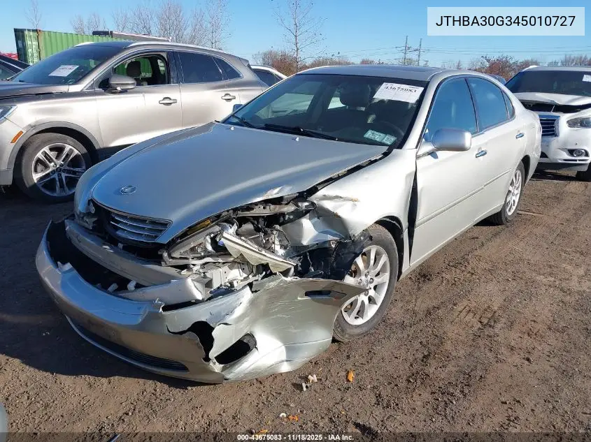 JTHBA30G345010727 2004 Lexus Es 330