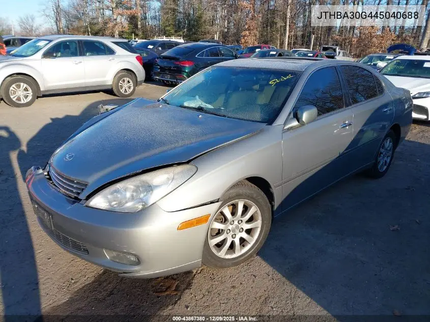 JTHBA30G445040688 2004 Lexus Es 330
