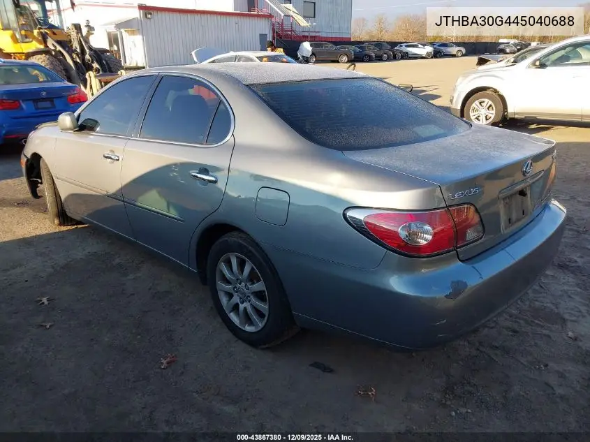 JTHBA30G445040688 2004 Lexus Es 330