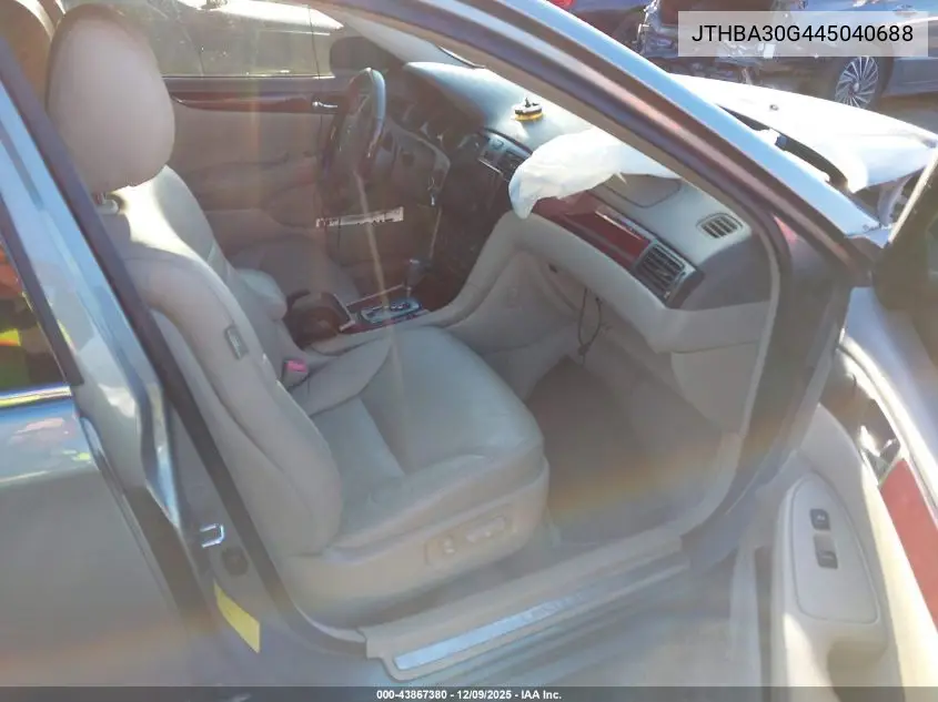JTHBA30G445040688 2004 Lexus Es 330