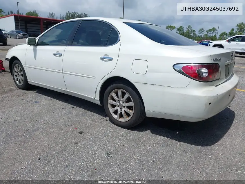 2004 Lexus Es 330 VIN: JTHBA30G245037692 Lot: 45200095