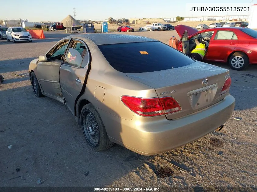 JTHBA30G555135701 2005 Lexus Es 330