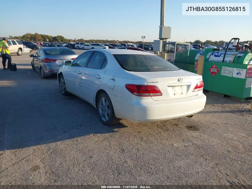 JTHBA30G855126815 2005 Lexus Es 330