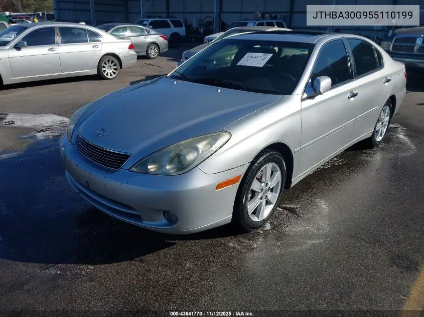JTHBA30G955110199 2005 Lexus Es 330