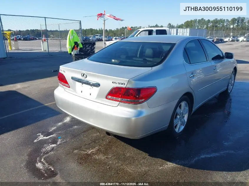 JTHBA30G955110199 2005 Lexus Es 330
