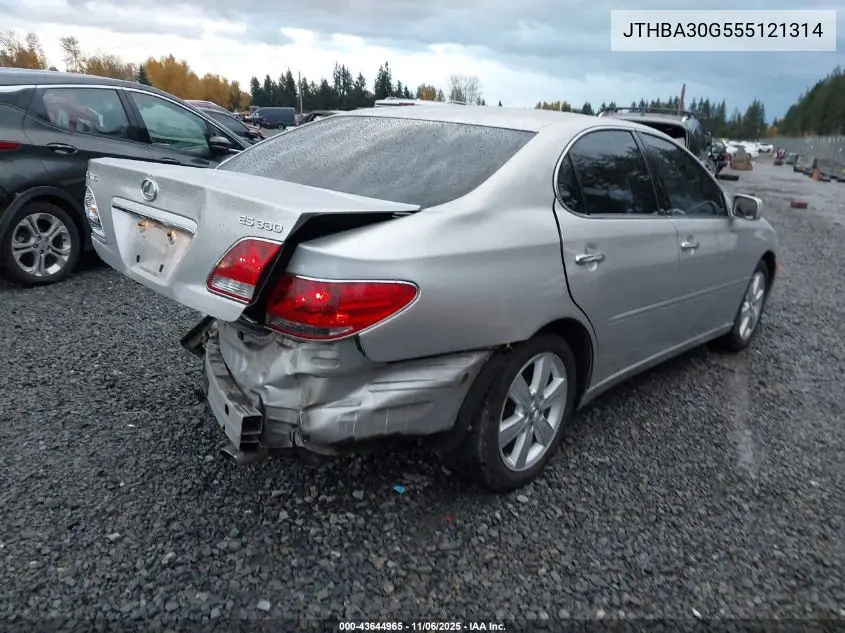 JTHBA30G555121314 2005 Lexus Es 330