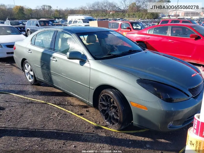 JTHBA30G655060278 2005 Lexus Es 330
