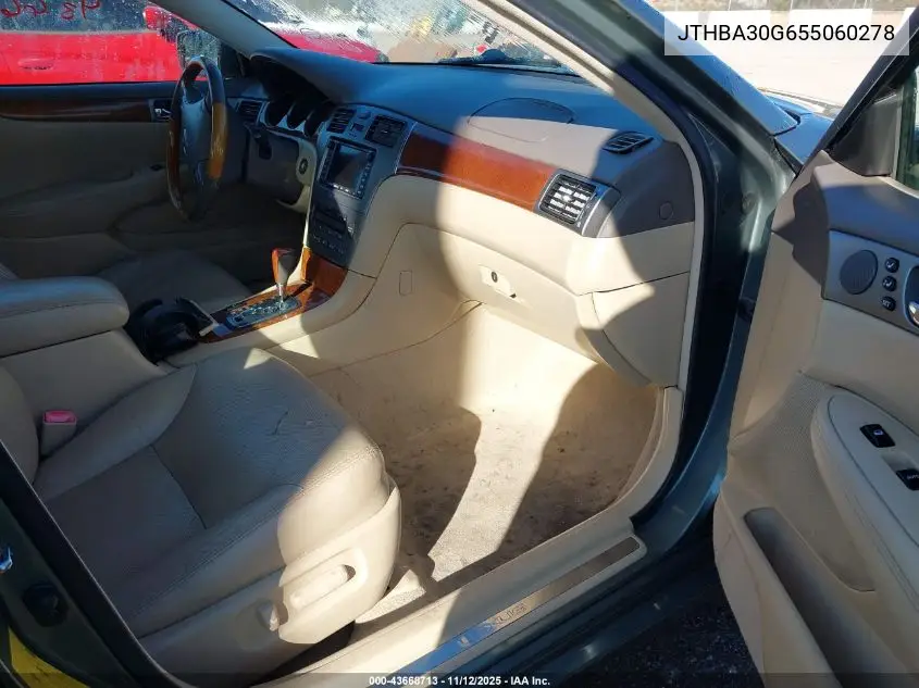 JTHBA30G655060278 2005 Lexus Es 330