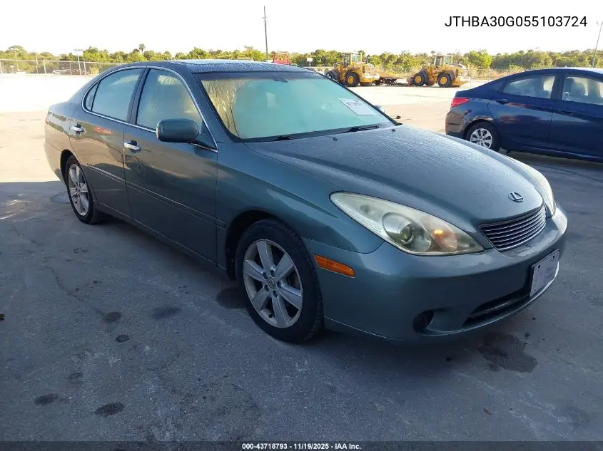 JTHBA30G055103724 2005 Lexus Es 330