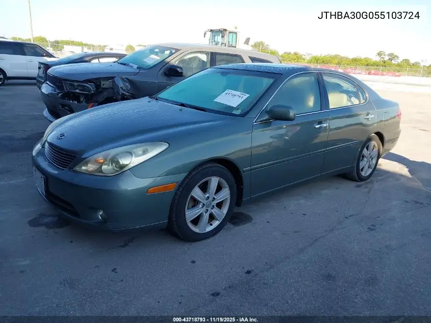 JTHBA30G055103724 2005 Lexus Es 330