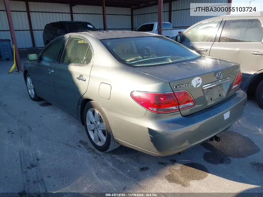 JTHBA30G055103724 2005 Lexus Es 330
