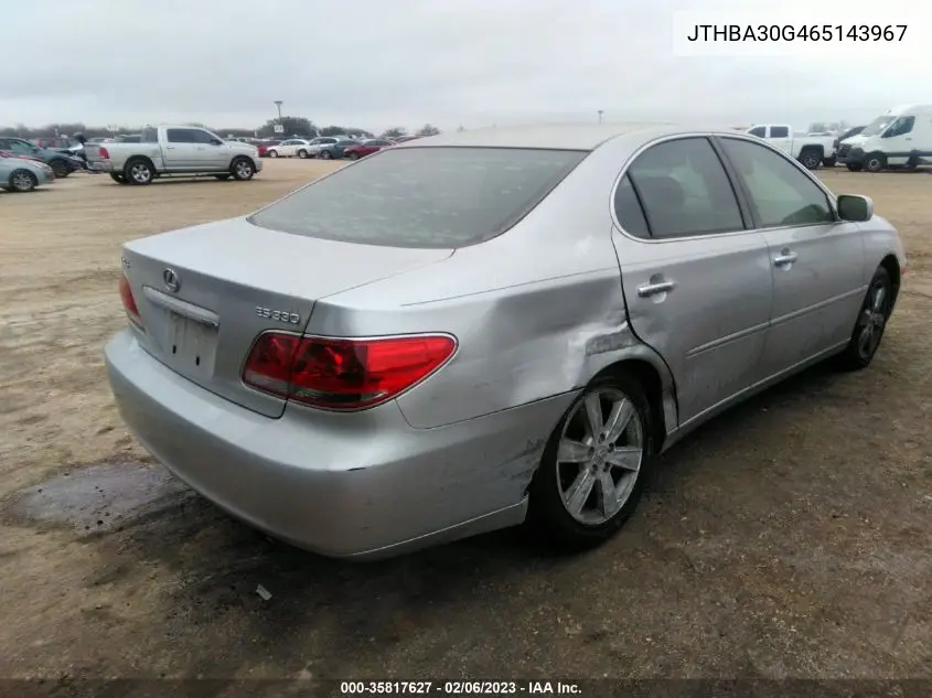 JTHBA30G465143967 2006 Lexus Es 330