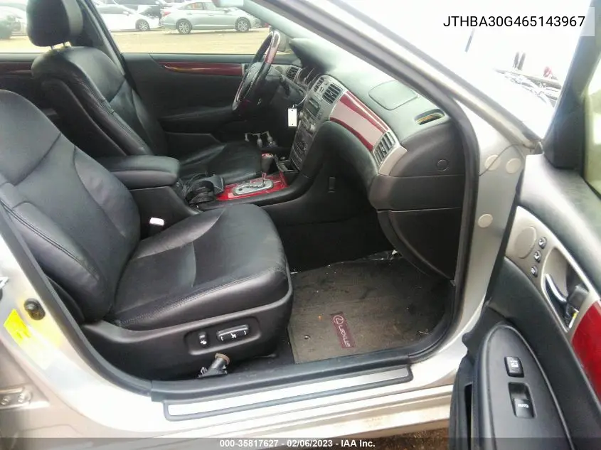 JTHBA30G465143967 2006 Lexus Es 330